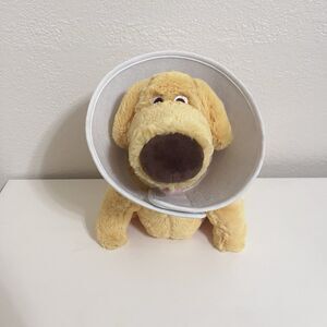 Disney Parks Pixar Up Movie 10" Doug The Dog Plush With Cone Of Shame w/ TAG